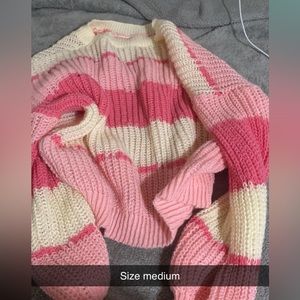 Shein pink sweater